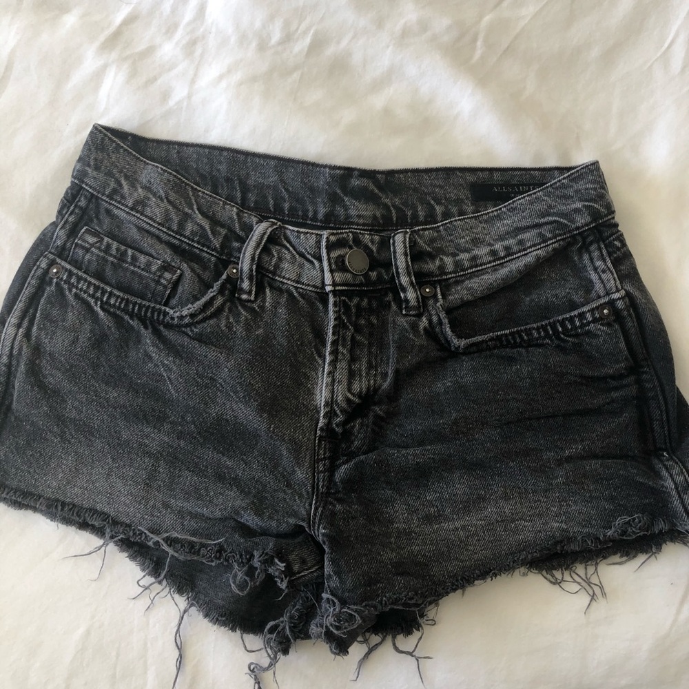 All Saints Grey Shorts sz 26
